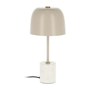 LAFORMA Alish bordlampe - beige marmor og metal