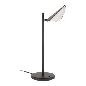 KAVE HOME Veleira bordlampe - sort plast, stål og aluminium
