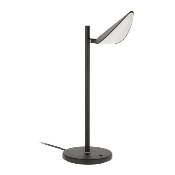 KAVE HOME Veleira bordlampe - sort plast, stål og aluminium